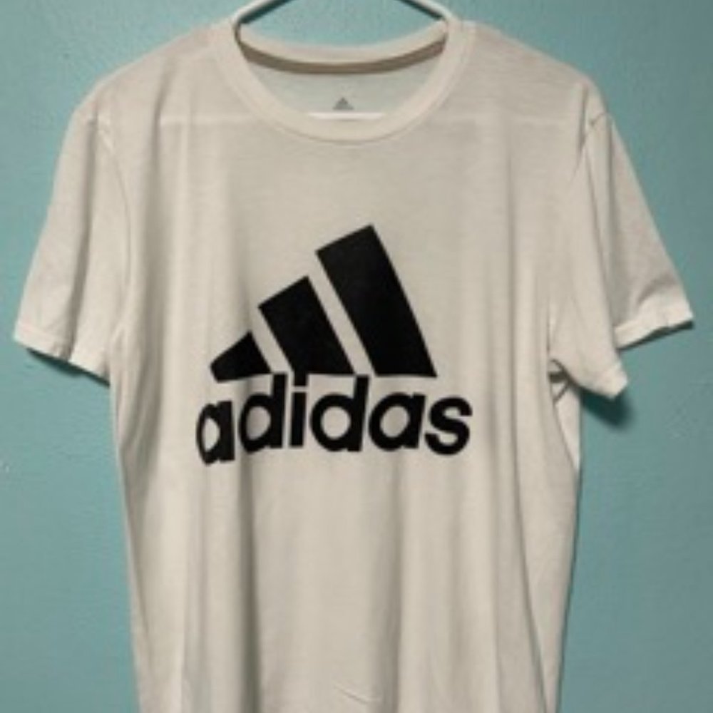 White Adidas T-shirt